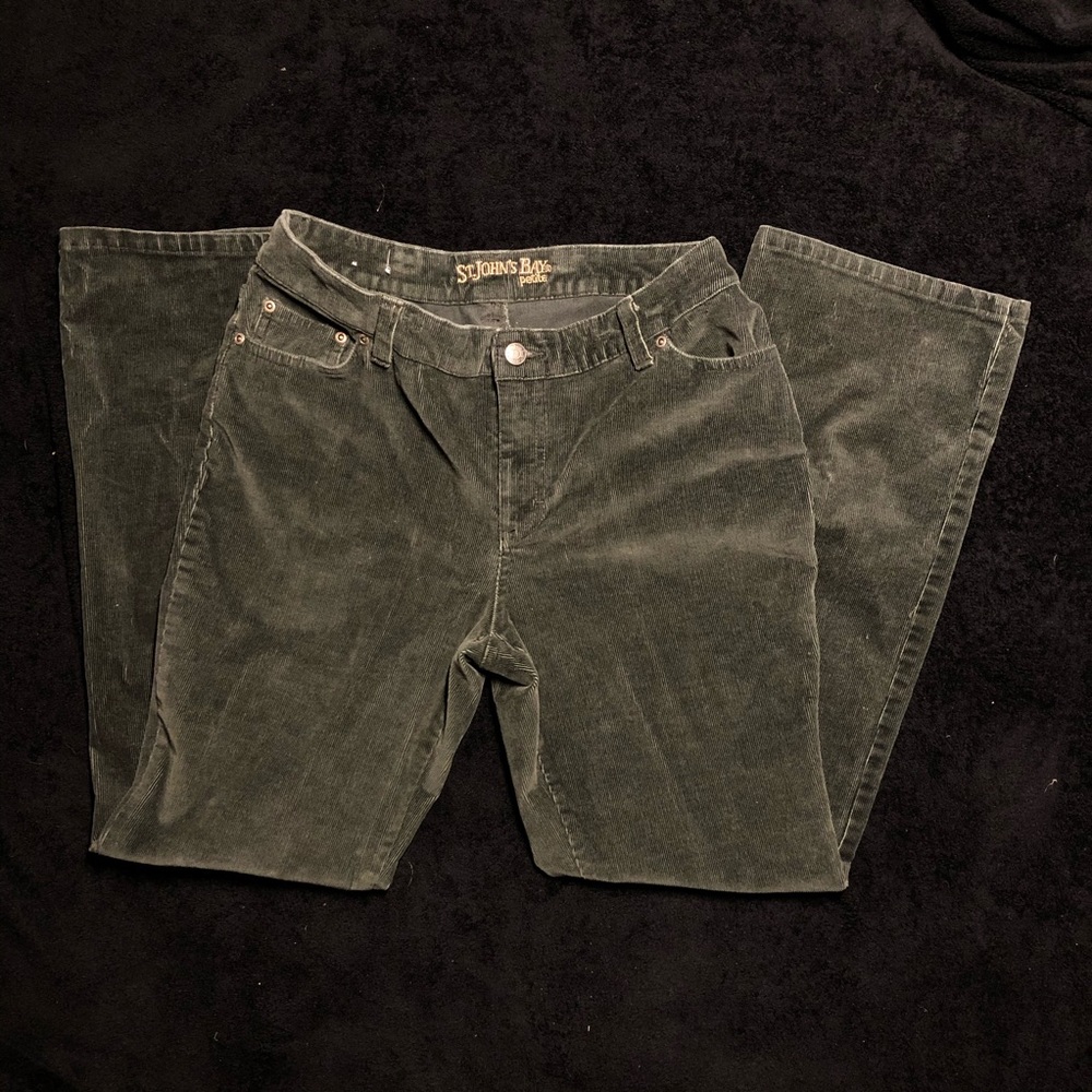 St John’s Bay dark green corduroy Pants